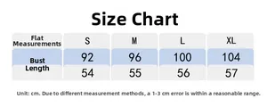 Detailed size chart for women jacquard yoga top showing bust and length in centimeters