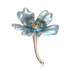 Elegante Spilla a Fiore in Lega di Smalto per Donna Moda Spilla da Risvolto Floreale Minimalista per Decorazione Abbigliamento Festa Matrimonio