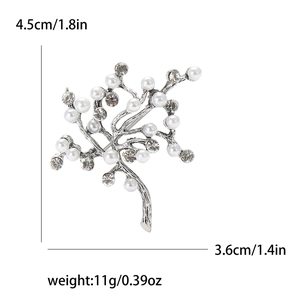 Spécifications détaillées de la broche arbre à perles avec dimensions et poids en pouces