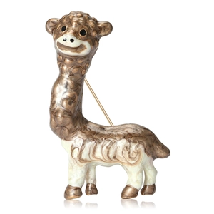 Graziosa Spilla Alpaca Lega Smalto Distintivo Animale Cartone Animato Pin Da Risvolto Stile Ins Gioielli Regalo