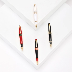 Kreative Füllfederhalterform Legierung Brosche Emaille Tropfen Vintage Schreibwaren Reversnadel Für Herren Damen Kleidung Dekor Geschenk