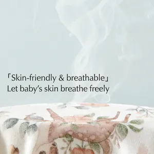 Body bébé en coton respirant avec motif cerf de forêt et texture de tissu très souple