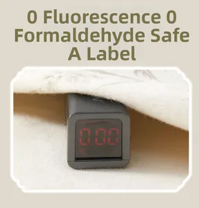 Baby romper detail showing zero formaldehyde and fluorescence test on Grade A cotton fabric