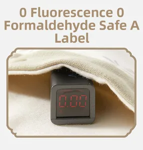 Detail of infant clothing fabric tested for zero fluorescence and Class A safety standards