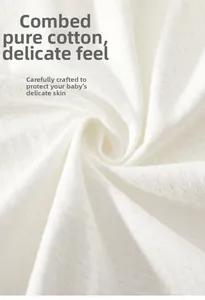 Detailed close-up of soft white breathable ice cotton fabric with fine knitted texture