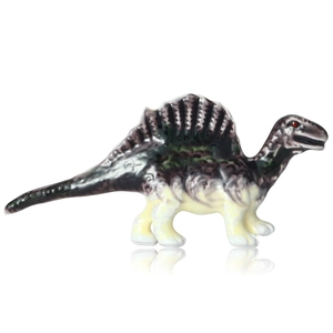 Cartoon Cute Spinosaurus Alloy Rhinestone Brooch Pin For Women Suit Jacket Collar Personalized Dinosaur Animal Jewelry Gift