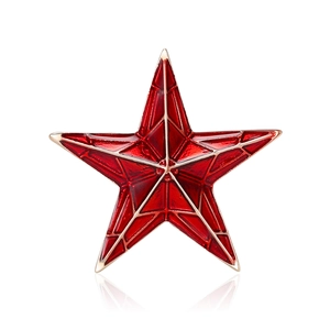 Mini Broche Étoile pour Femmes Alliage Émail Pentagramme Corsage Mode Vêtements Décoration Accessoires