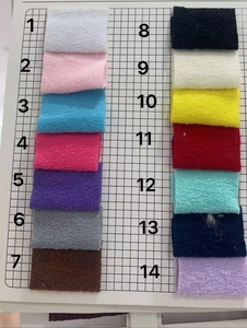 Selection of 14 colorful spa headbands in soft microfiber fabric for sports and beauty