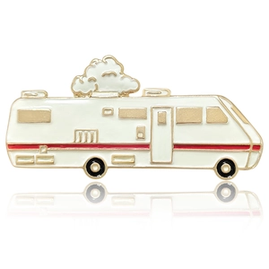 Dessin Animé Camping-Car Alliage Émail Broche Épingle Pour Femmes Hommes Mode Créatif Forme Voiture Goutte D'Huile Bijoux Accessoire Sac à Dos Cadeau