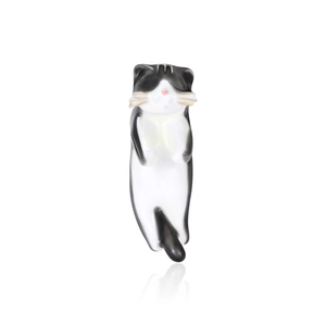 Cute Cartoon Cat Brooch For Women Alloy Enamel Animal Shape Pins Personalized Sweater Accessories Fashion Jewelry Gifts