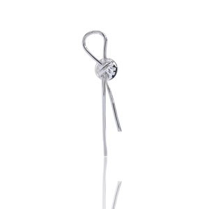 Minimalist Alloy Rhinestone Knot Brooch For Women Shiny Electroplated Metal Knot Lapel Pin Suit Sweater Fashion Jewelry Accessory