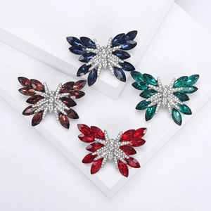Spilla Farfalla in Lega con Strass Stile Coreano per Donna Spilla Insetto Corpetto Accessori Decorativi per Abbigliamento