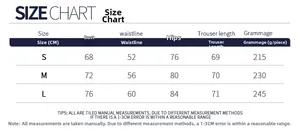 Detailed size chart for women yoga jumpsuit showing bust, waist, hips and length measurements