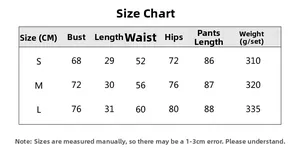Size chart for leopard yoga set with bust, waist, hip, and length measurements in cm