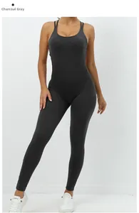 Close-up of the charcoal grey high-elastic knit fabric on this sports bodysuit