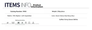 Infos sur la taille et l'entretien de la jupe de tennis plissée en nylon et spandex