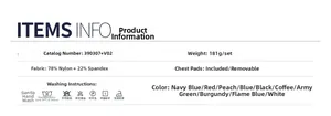 Quick-dry yoga set material specs: 78% nylon, 22% spandex with removable pads