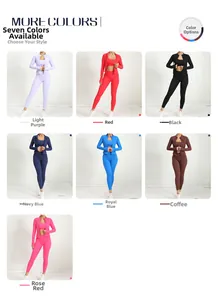 Ensemble de yoga trois pièces avec veste longue, soutien-gorge et legging en sept couleurs