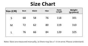 Size chart for backless yoga bodysuit detailing chest waist and hip measurements in cm