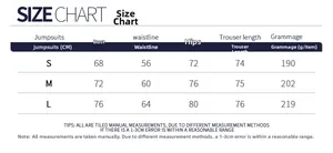 Guide des tailles pour combinaison de sport montrant les mesures buste taille et hanches