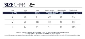 Tableau des tailles pour soutien-gorge de sport et haut de yoga avec mesures S, M, L