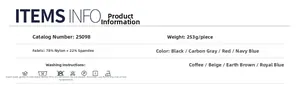 Detailed fabric specification showing 78% nylon 22% spandex for flared yoga pants