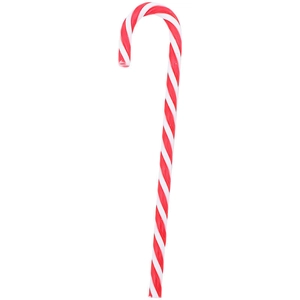 Classic red and white striped Christmas candy cane ornaments for tree decorations