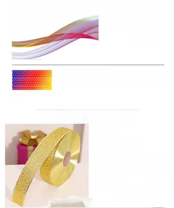 Glitter Christmas ribbons in 5cm and 10cm widths for festive gift wrapping decoration