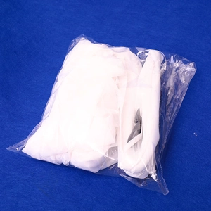 Hanging white ghost Halloween decoration prop made of fabric in transparent packaging