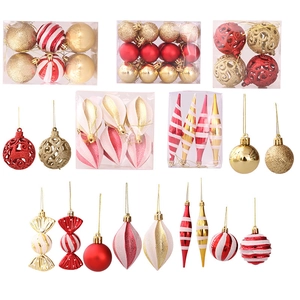 Set of 71 assorted Christmas ball ornaments with glitter and matte finishes for tree decor