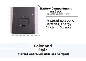 Detailed back view of Halloween doorbell showing 3 AAA battery compartment and switch