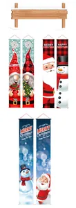 Detailed collection of Christmas porch banners with Santa, Snowman and Gnome patterns