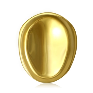 Minimalist Stainless Steel Geometric Oval Brooch For Women High Polished Gold Silver Plated Anti-Exposure Shirt Collar Pin Jewelry