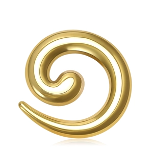 Minimalist Stainless Steel Spiral Snail Brooch For Women High Polished Geometric Conch Pin Fashion Jewelry Accessories