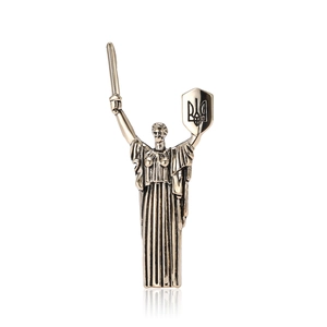Kreativ Ukraine Mutterland Monument Statue Emaille Brosche Pin Für Herren Damen Kleidung Abzeichen Denkmal Legierung Mode Schmuck Zubehör
