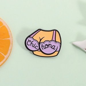 Funny Female Torso Enamel Pin Zinc Alloy Cartoon Underwear Brooch Badge For Backpack Clothing Personality Accessory Gift