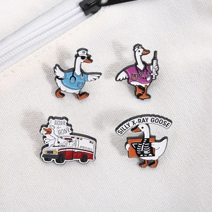 Lot de pins en émail canard médecin, infirmière et ambulance pour décoration de sacs