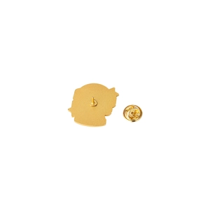 Golden Anya Forger anime character enamel pin back with metal butterfly clutch closure