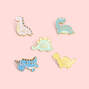 Niedliche Cartoon Dinosaurier Emaille Brosche Legierung Tier Brosche Für Kleidung Rucksack Dekoration Geschenk Für Damen Kinder Schmuck