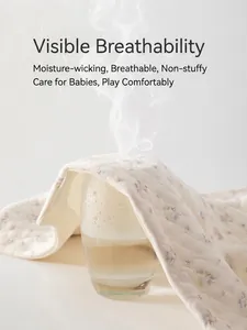 Tissu respirant en coton pour barboteuse bébé montrant la pénétration de la vapeur