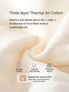 Quilted cotton baby bodysuit made of Xinjiang cotton for autumn and winter warmth