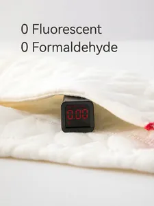 Quilted white cotton baby fabric tested for zero fluorescence and formaldehyde