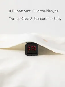 Body bébé en coton blanc testé pour l'absence de formaldéhyde et d'agents fluorescents