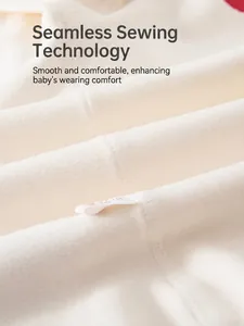 Weicher Baby-Body aus Baumwolle mit nahtloser Technologie für Neugeborene