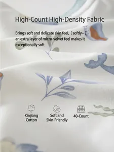 Pyjama bébé en coton du Xinjiang doux avec tissu floral haute densité 40 fils