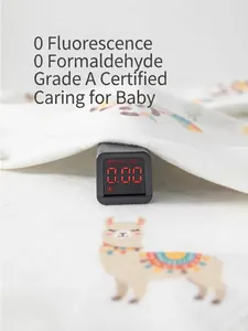 Safe white cotton baby set with panda print, tested for zero fluorescence and formaldehyde