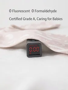 Pink cotton baby jumpsuit tested for zero formaldehyde and fluorescent agents