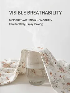 Breathable cotton baby sleepwear set featuring cute rabbit patterns and floral prints
