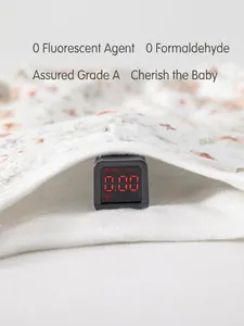 Barboteuse fleurie pour bébé en maille de coton avec test de sécurité sans fluorescent