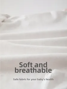 Macro shot of breathable soft cotton fabric texture for infant sleepwear sets